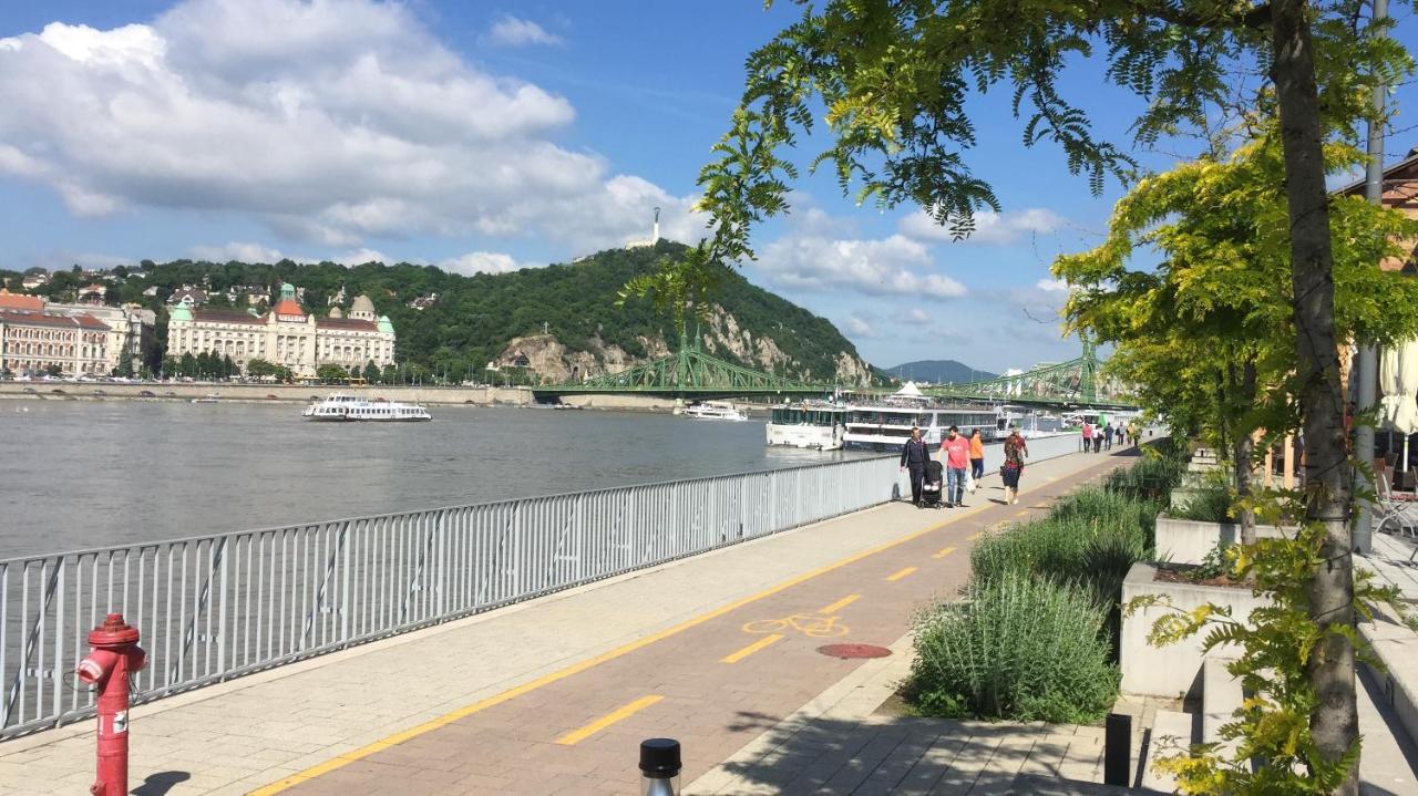 Riverside Balcony Apartment With View To Danube Budapest Extérieur photo
